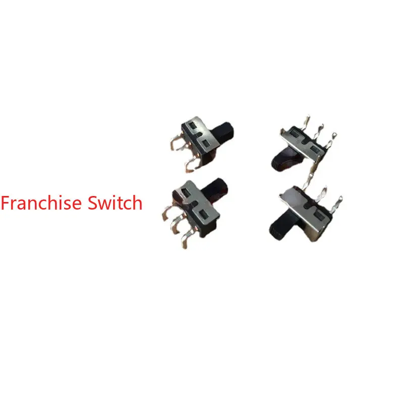 10PCS SS-12D11 SIDE TOGGLE SWITCH BENT FOOT SLIDING POWER  FLUCTUATION 2 GEAR 3/5 FEET WITH BRACKET HANDLE 7MM