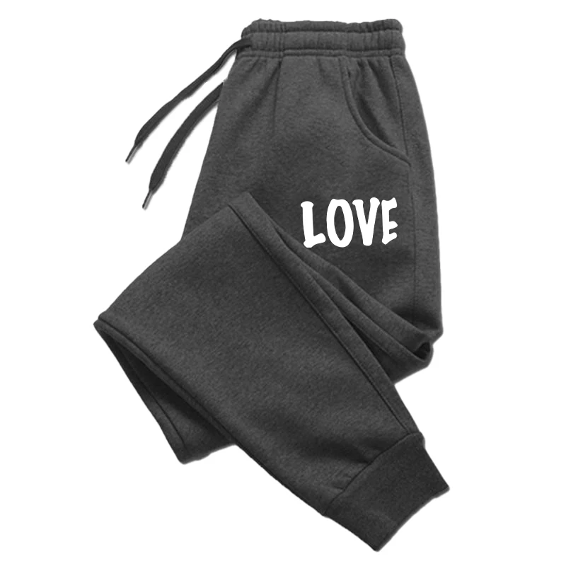 Pantalones con estampado de latido de corazón para mujer, Joggers de amor, informales, sueltos, suaves y cómodos, de algodón, tendencia 2024