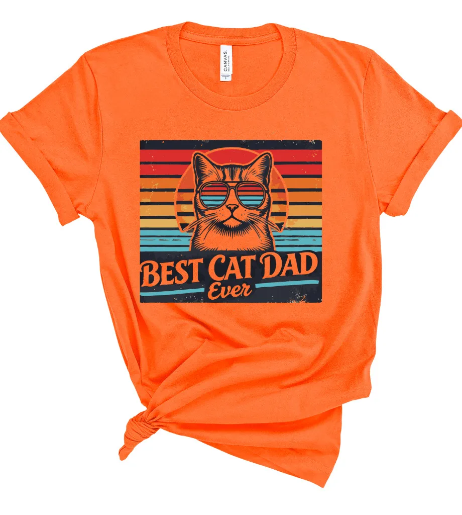 

Best Cat Dad Ever Unisex T-Shirt, Cat Owner, Cat Lover, Fathers Day Funny Tee