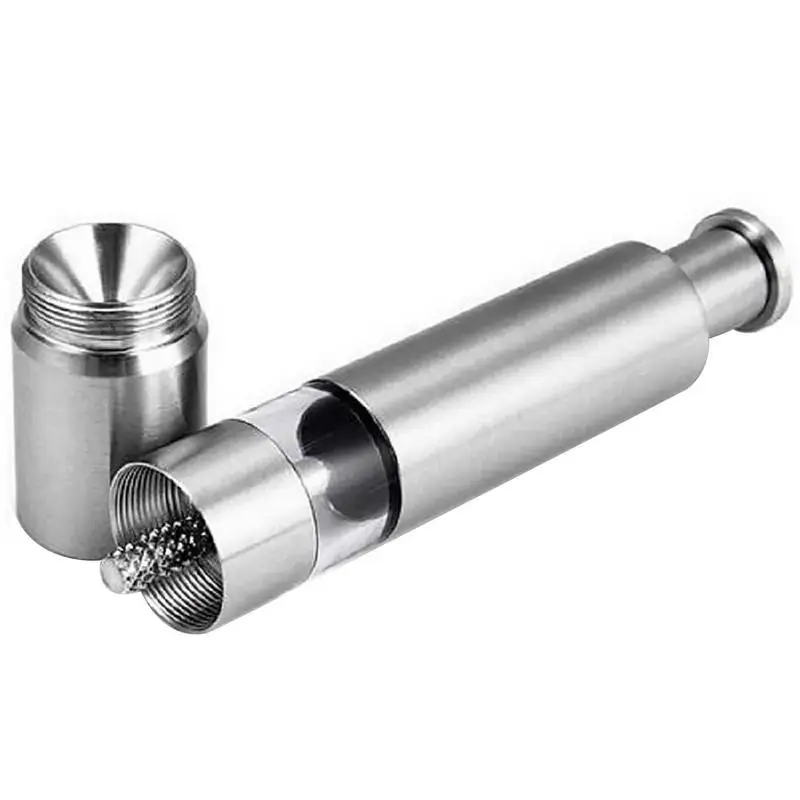 

Salt Pepper Grinder Mill Innovative Manual One Hand Salt Pepper Shaker Stainless Steel Kitchen Manual Spice Grinder Machine Tool