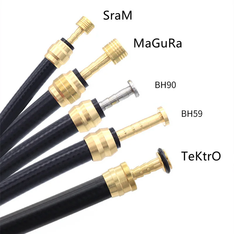 10sets For BH90 BH59 MAGura TekRO MTB Bike Oil Brake Olive Head Oil Pin Hydraulic Disc Brake Oil Needle Brass Bushings  Parts