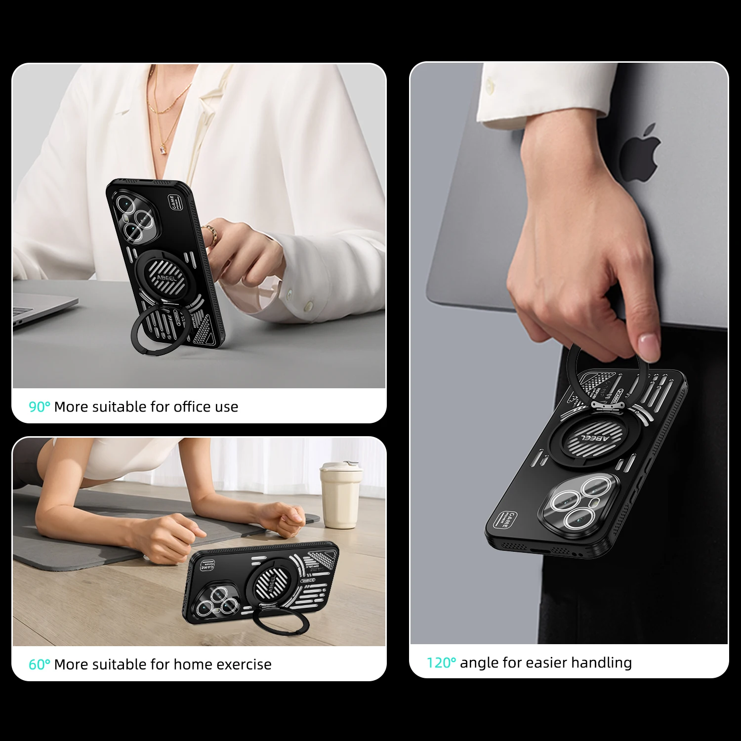 

For Honor 400 Pro Case Protective Magsafe Phone Holder Heat Dissipation Perforated Magnetic Back Cover