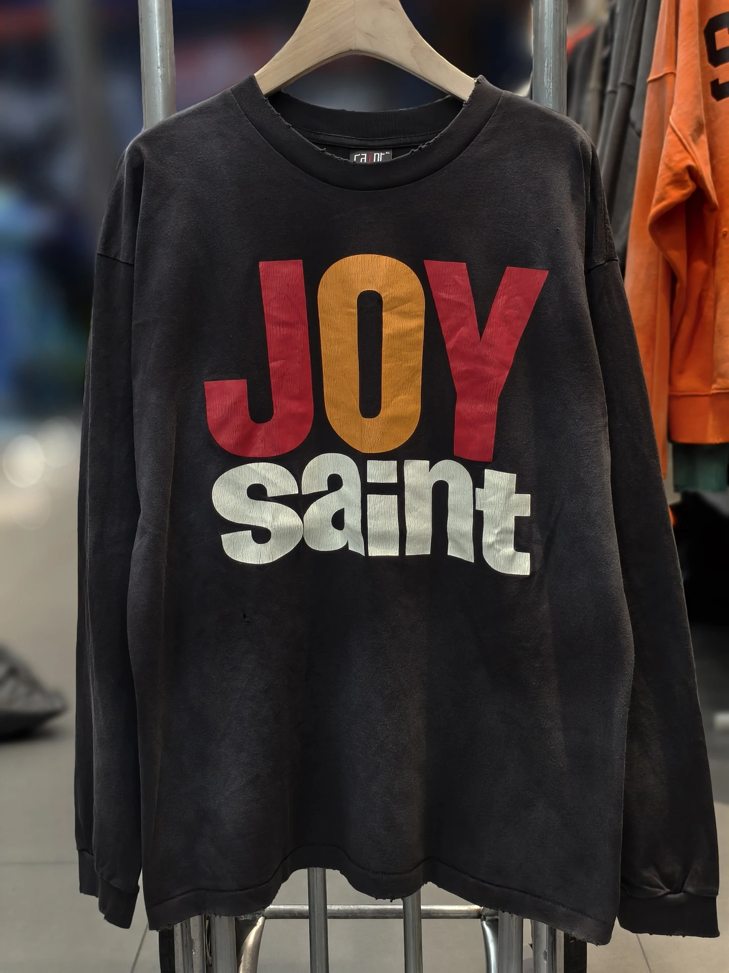 

Винтажная хлопковая футболка JOY в американском уличном стиле, свободного кроя, с длинным рукавом, базовый слой для уличной моды