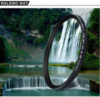 Walkingway Optical Glass Ultra Slim Nd Variable Filter ND2-400 Camera Lens Filter 49/52/55/58/62/67/72/77/82mm Neutral Density