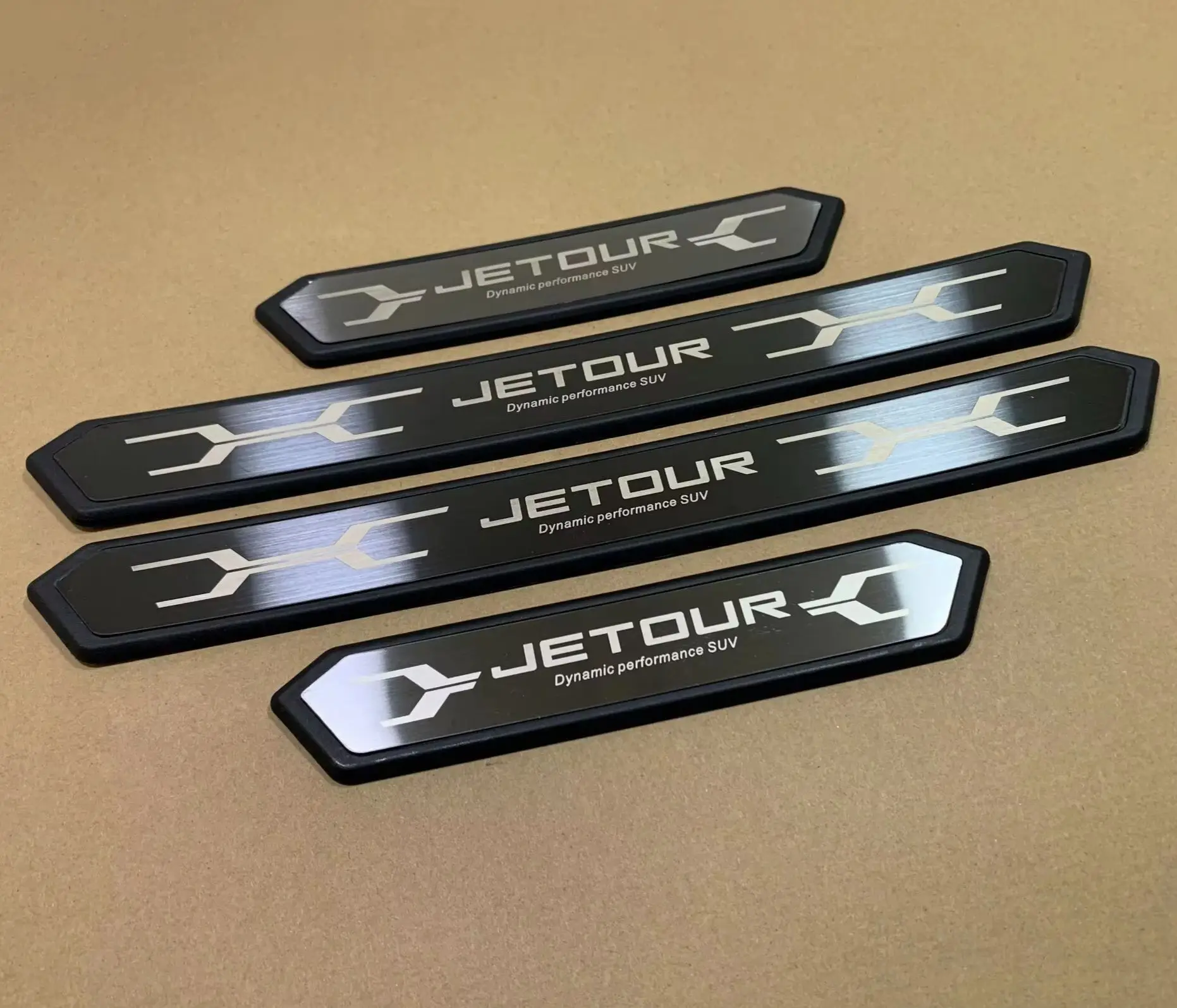 

For T2 X70 X90 Plus JETOUR Dashing 2018 - 2024 Car Door Sill Pedal Cover Scuff Plate Trim Sticker Car Accessories