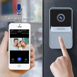 Smart Wireless Doorbell WIFI Video Phone Intercom 100° Wide Vision HD Camera Infrared Night Vision Home Security Alarm Doorbell