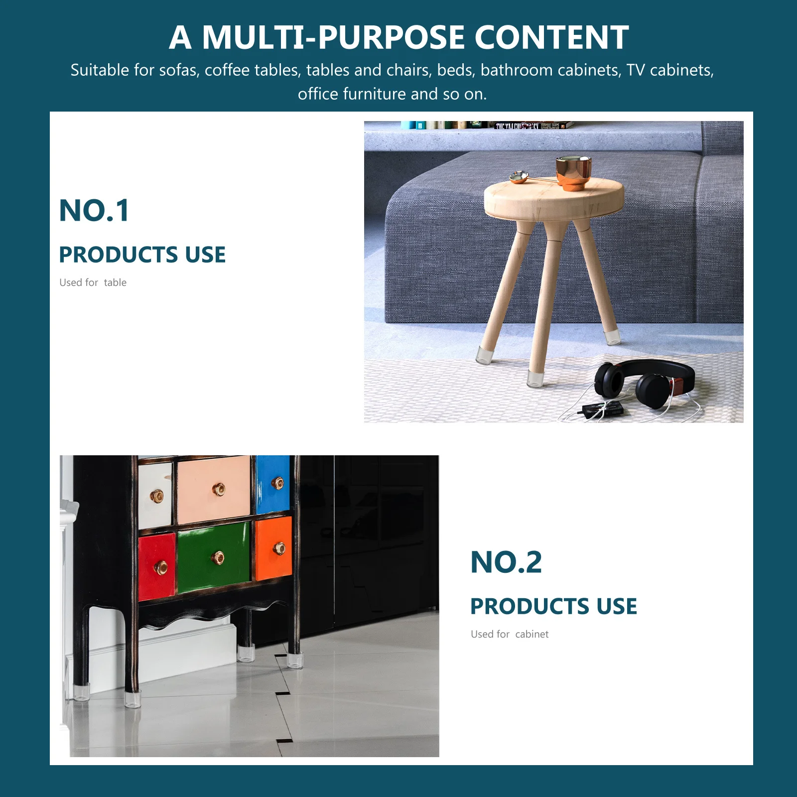 

32Pcs Furniture Legs Accessories Durable Flexible PVC Material Table Feet Protector Chair Leg Pads Chair Leg Caps