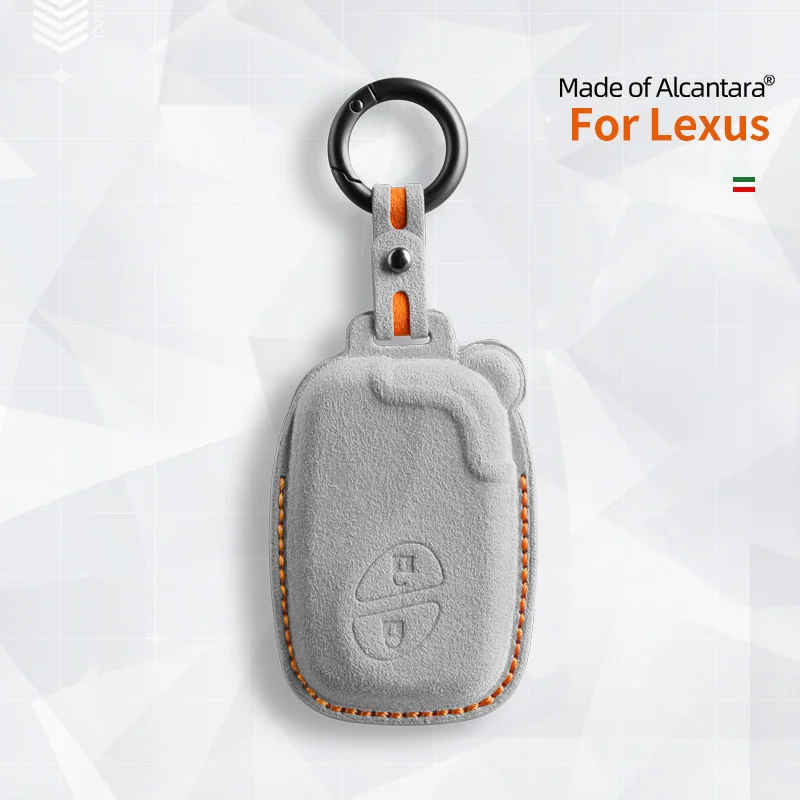 Alcantara  Car Remote Key Case Cover Shell For Lexus 2011 2012 2013 2014 2015 CT200h 2 Buttons Keychain Protector Accessories