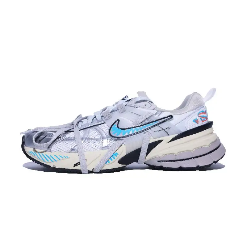 

【Customize】Nike V2K Run Running Shoes Women's Low-top Blue/white Sneakers shoes FD0736-100