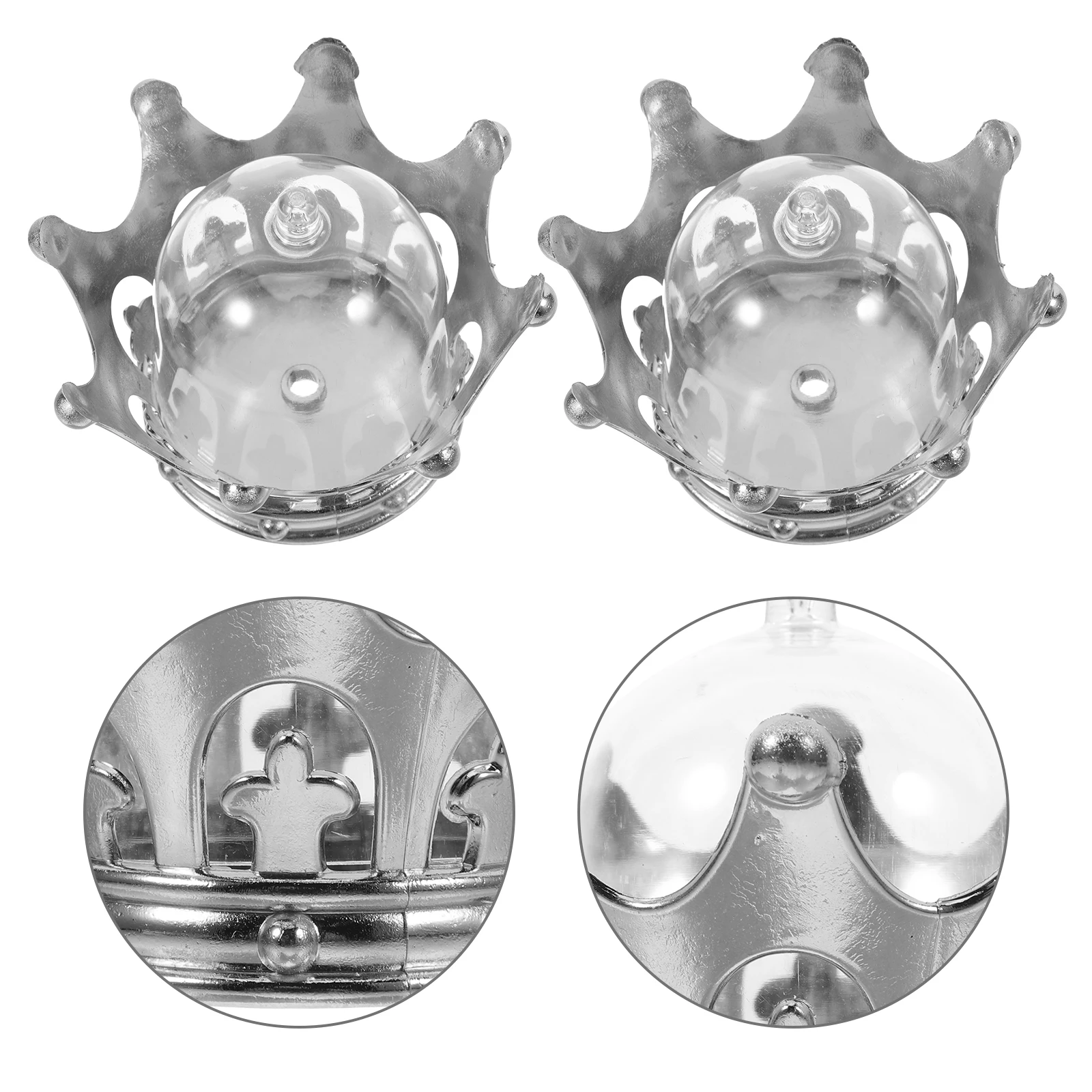 

12Pcs Boxes Silver Plated Elegant Party Treat Containers for Birthday Wedding Baby Shower Refillable Candy Holders