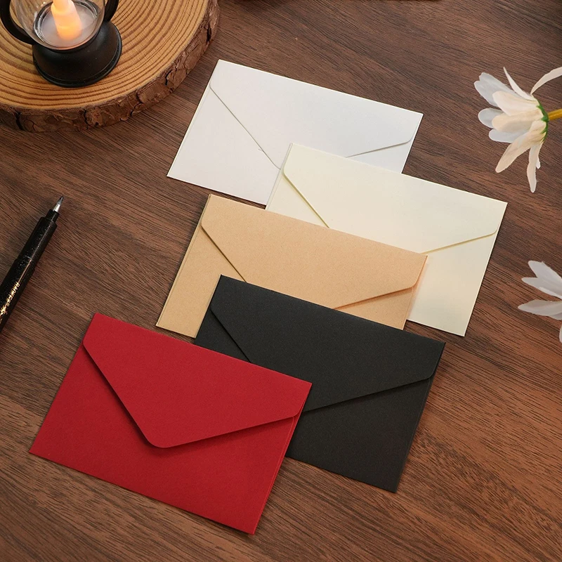 

10 шт./лот, мини-конверты, посылка флориста, пустые конверты из крафт-бумаги для поздравления, конверт с буквами «кошка», 10,5x7 см