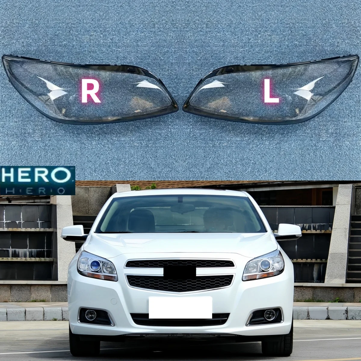 For Chevrolet Malibu 2012 2013 2014 2015 Headlamp Cover Transparent Headlight Lens Plexiglass Replace Original Lampshade