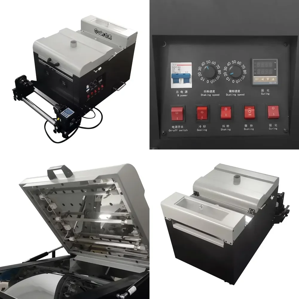 Inkjet Printers Automatic A3 Size C300 Shake Powder Machine Drying Equipments Use for Heat Transfer Dtf Printing