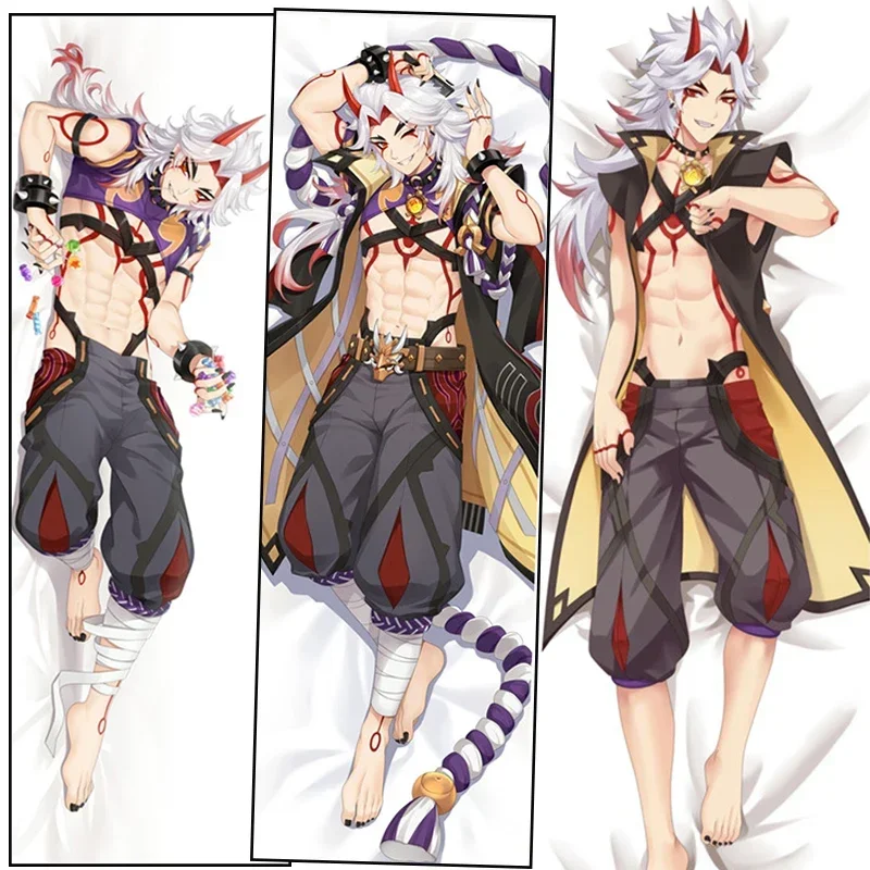 

Genshin Impact Dakimakura Arataki Itto наволочка с персонажем косплея аниме обнимающая подушка для тела подушки отаку наволочка