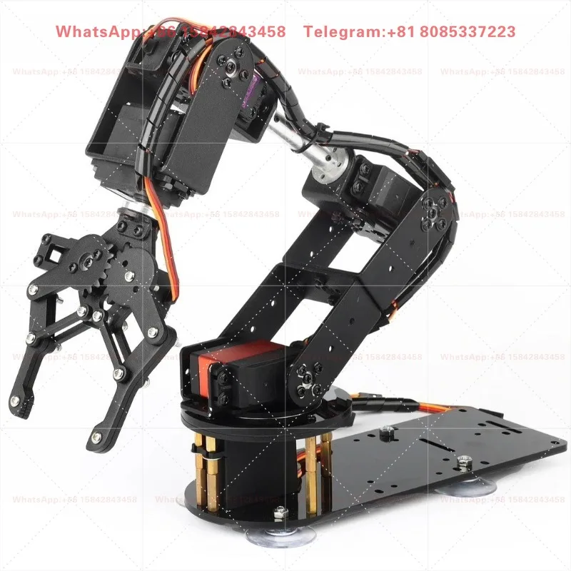 6-DOF Robotic Arm Disc Base Multi-DOF Manipulator for Automation DIY Education