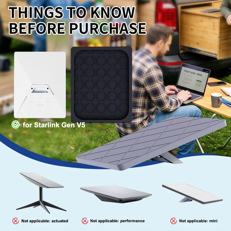 for Starlink V5 Silicone Protective Case Full Body Cover Dustproof Weatherproof Signal Friendly for RV Camping Boat Roof