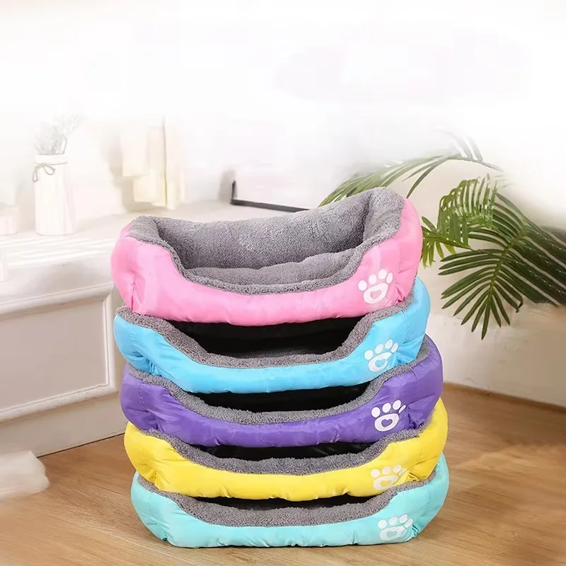 

Pet Sleeping Kennel Mat Cozy Rectangle Sleeping High Quality Plush Kennel Sofa Bed Cushion Home Accessories Cushion Seat Mat