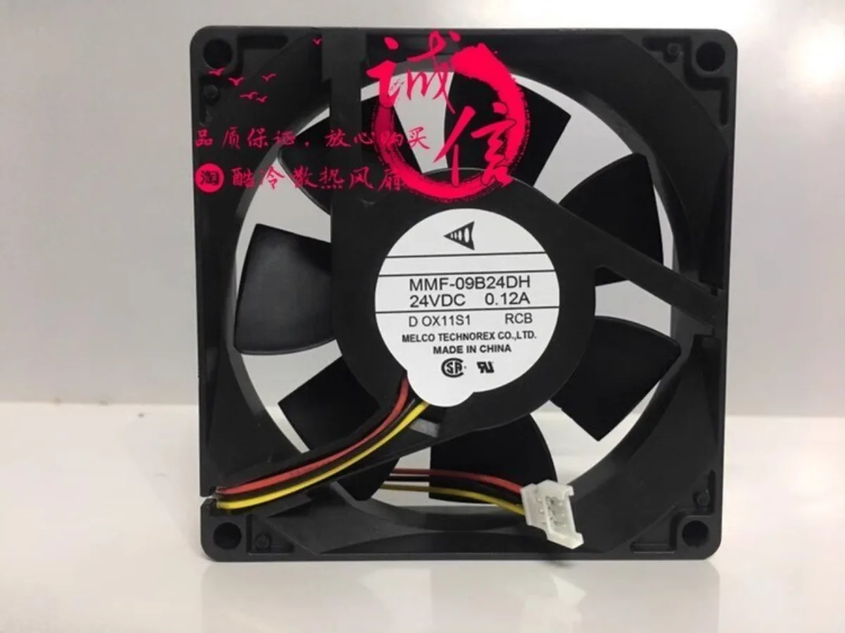 

For Mitsubishi MMF-09B24DH-RCB 24VDC 0.12A 3-Pin Cooling Fan