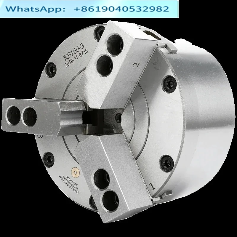 Pneumatic chuck Three-jaw 160/200/250 lathe 6810 inch rotary chuck Self-centering outer clip inner support