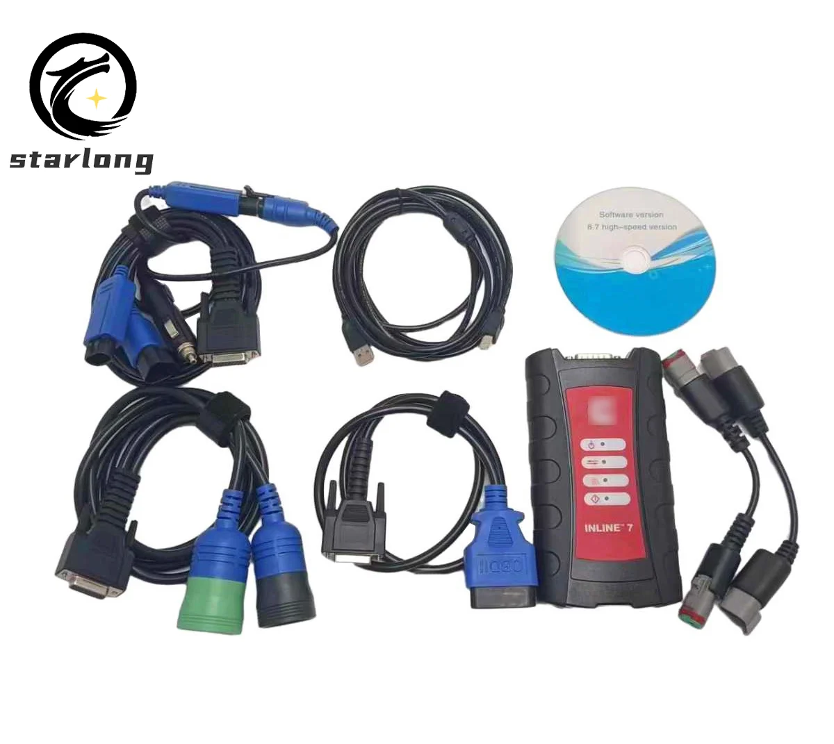 for Cummins INLINE 7 Data Link Adapter for Cummins Truck Diagnostic Tool With for Cummins Insite 8.7 8.9 Software