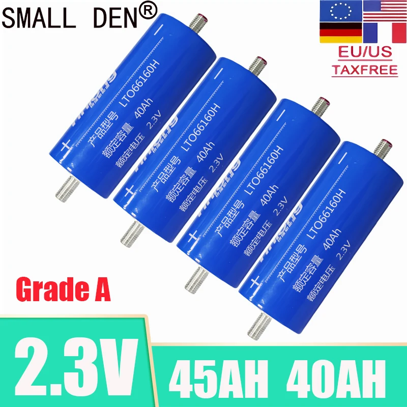 

Original 2.3V 45AH 40AH 35AH Yinlong Lithium Titanate Battery LTO 66160 10C 12V 24V 48V RV Audio Start Power Charging Battery