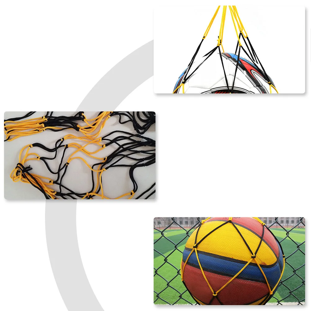 

5 Pcs Wear-resistant Basketball Net Bag Soccer Accessories Single Mesh for Sports Equipment Balls Golf