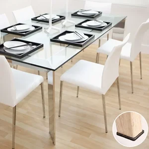 Auto-adesivo Feltro Cadeira Leg Pads, Round and Square Floor Protector, Tabela Pernas Pad Bumper, Anti Slip Mat Móveis, 18 pcs, 180pcs 10 principais vendas argola para cadeira - №4