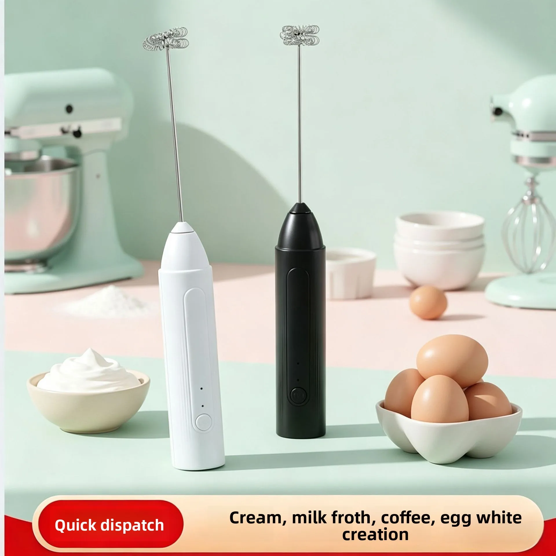 MINI Coffee Frother USB Rechargeable 3 Speeds Foam Maker Coffee Milk Mixer Electric Handle Blender Egg Beater Hot Cooking Tools