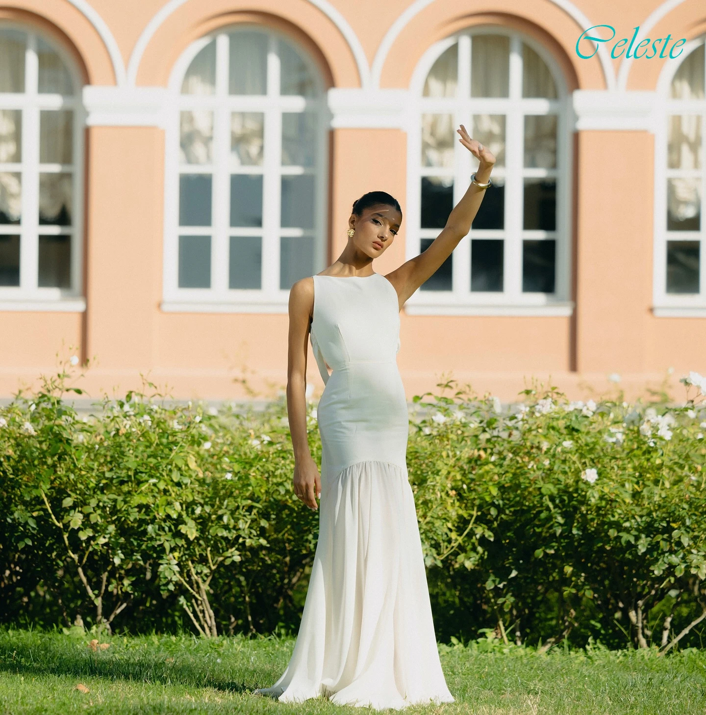 

Customized Straigh Crew Neck Elegant Delicate Evening Dress and Fashion Temperament Party Gowns High Quality Celebrity Gowns