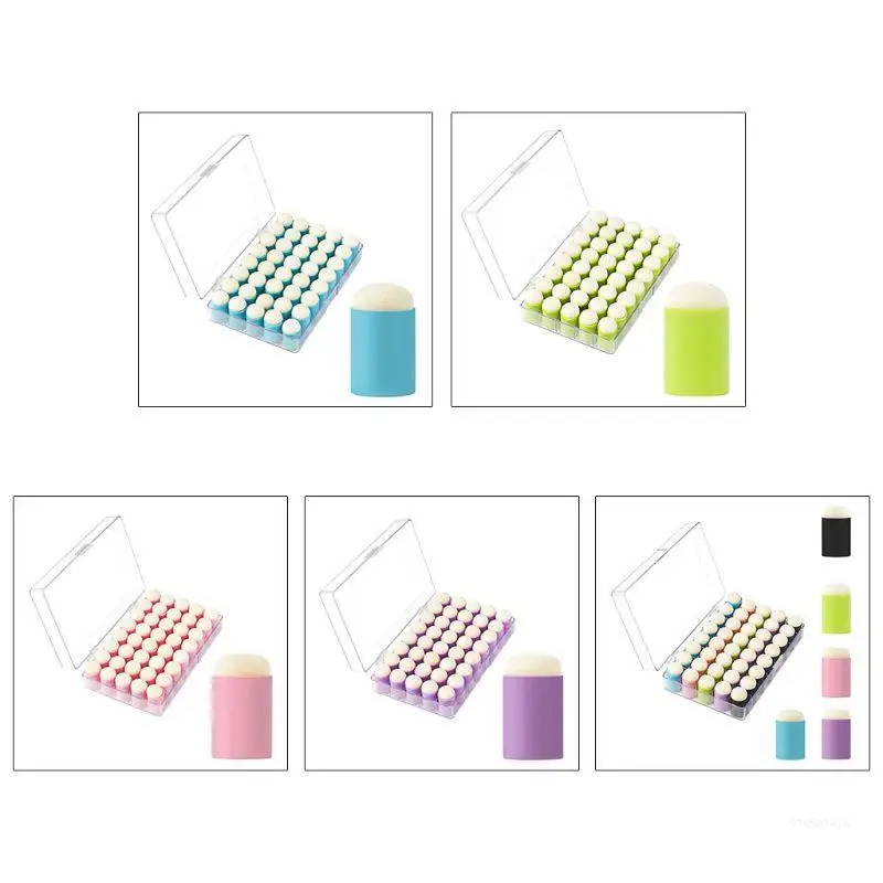 40X Finger Sponge Daubers Finger Painting Sponge for Arts Craft Painting Projct Dropship