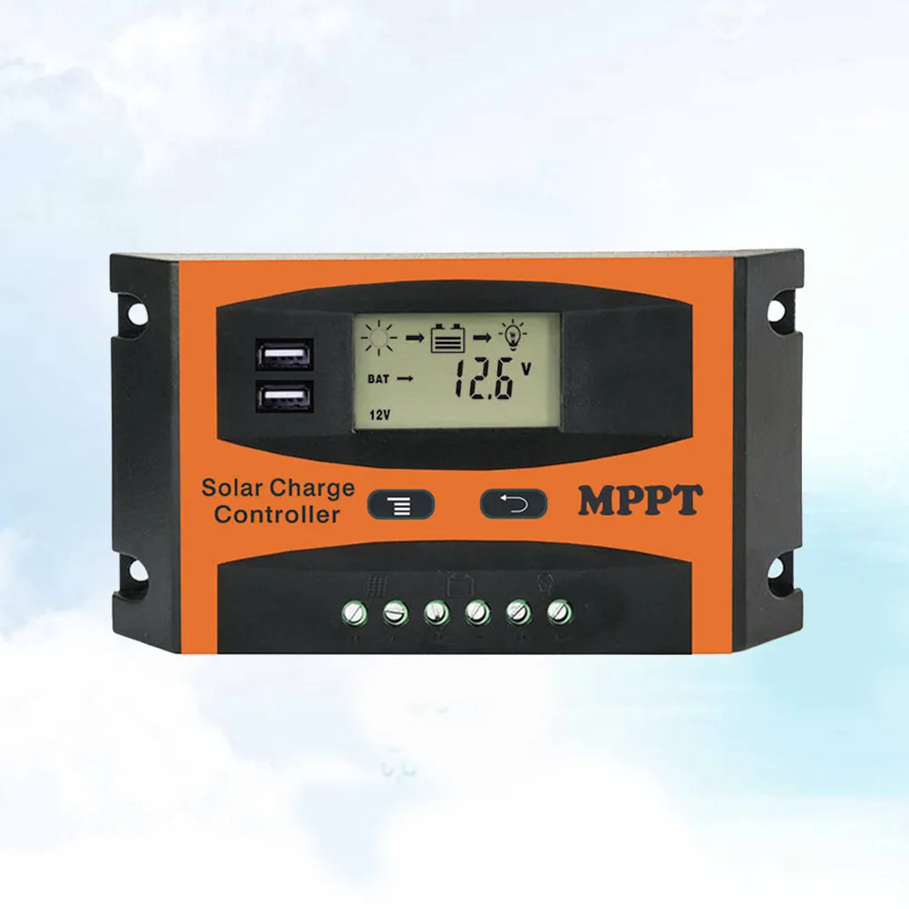

Контроллер заряда солнечных батарей MPPT 50A, 12В/24В, автоматический, с ЖК-дисплеем, двойным USB-выходом, защитой от перегрузки и короткого замыкания