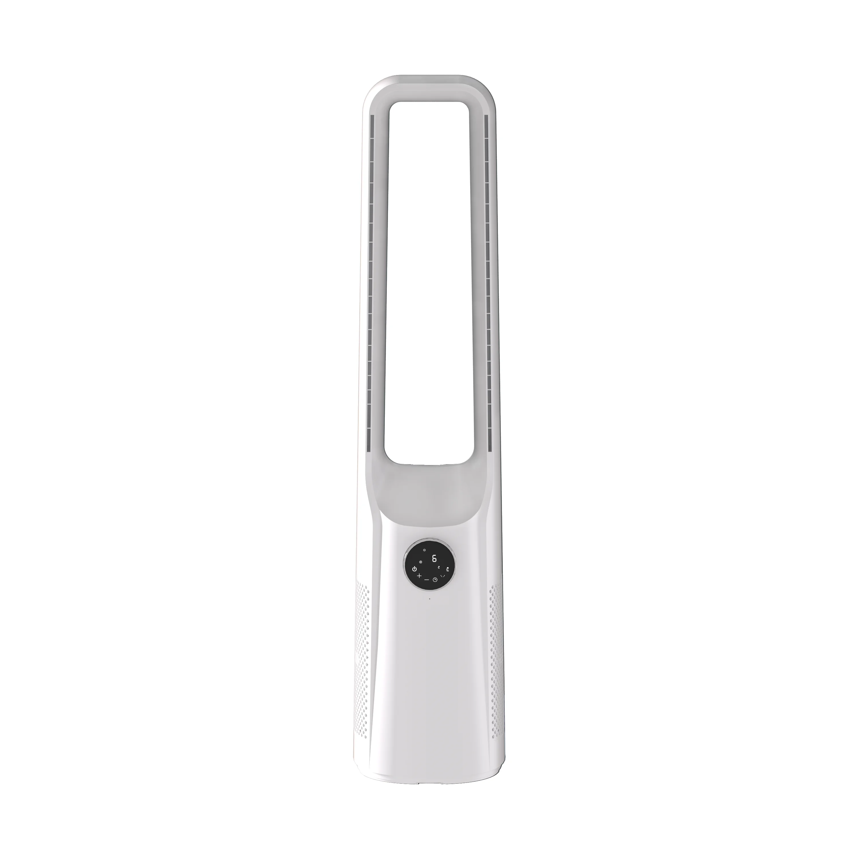 

12-speed Electric Bladeless Fan with Painted Casing Quiet & Energy-saving Remote+Touch Control Oscillating for Home/Office Use