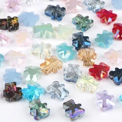 30pcs/lot 9.5*8mm AB Colorful Austria Crystal Beads Bear Shape Shiny Glass Spacer Beads for Jewelry Making Diy Bracelet Necklace