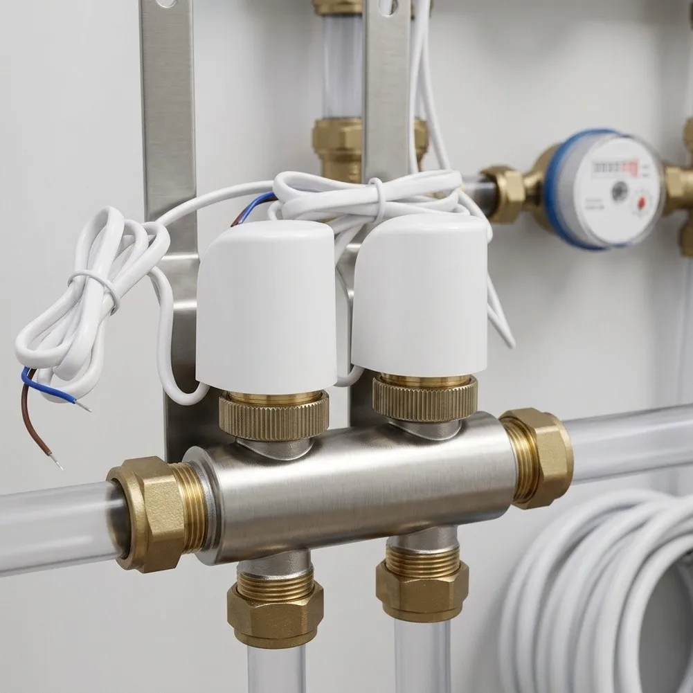 2pcs AC230V M30*1 5mm Electric Thermal Actuator for Radiator Valve For Floor Heating System with Reliable Operation