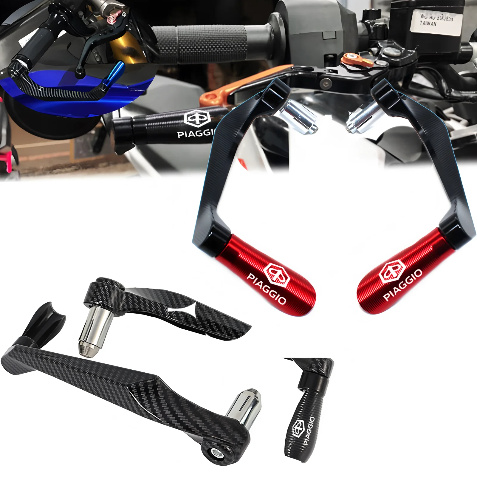 لبياجيو بيفرلي 300 MP3 500 ميدلي ليبرتي البريدي 50 150 125 دراجة نارية CNC المقود القبضات الحرس دواسة فرامل عتلات الحرس