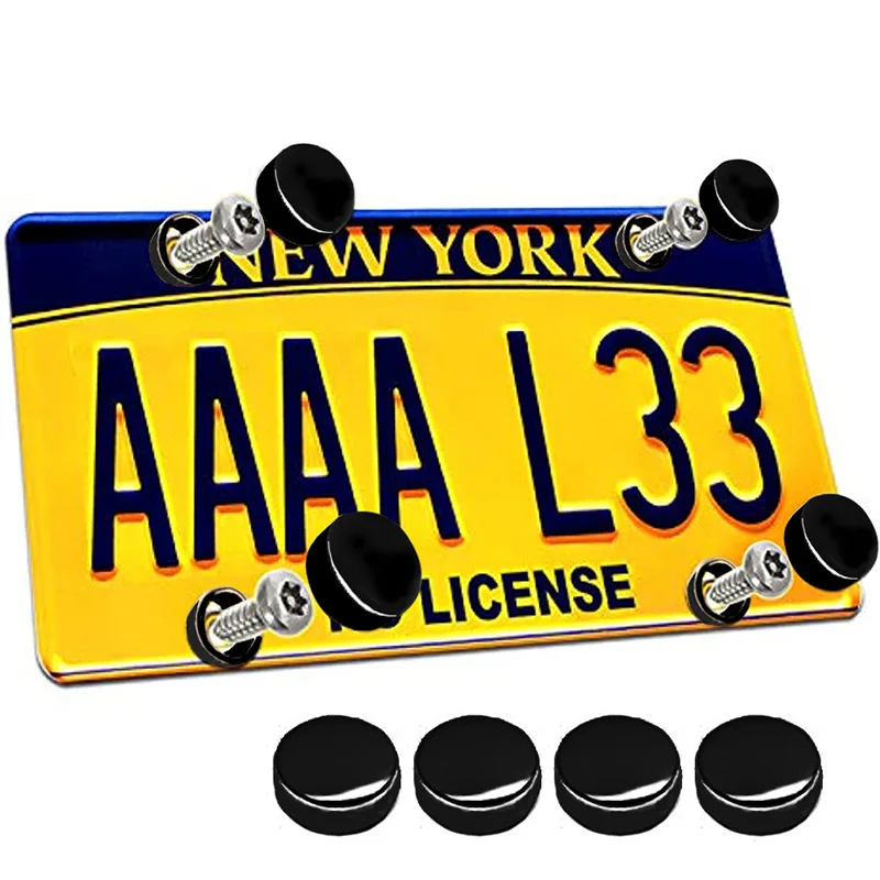 Stainless Steel American License Plate Frame, American License Plate Frame Screw Accessories,  Plate Screw Buckle Matching