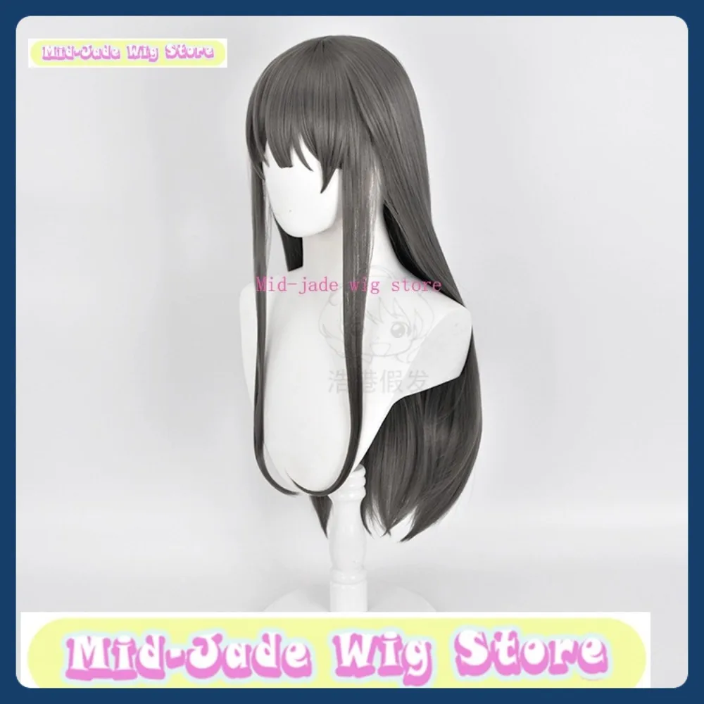 Peruca de jade médio loja senpai mai sakurajima peruca cosplay anime jogo rpg traje de halloween adereços cabelo sintético