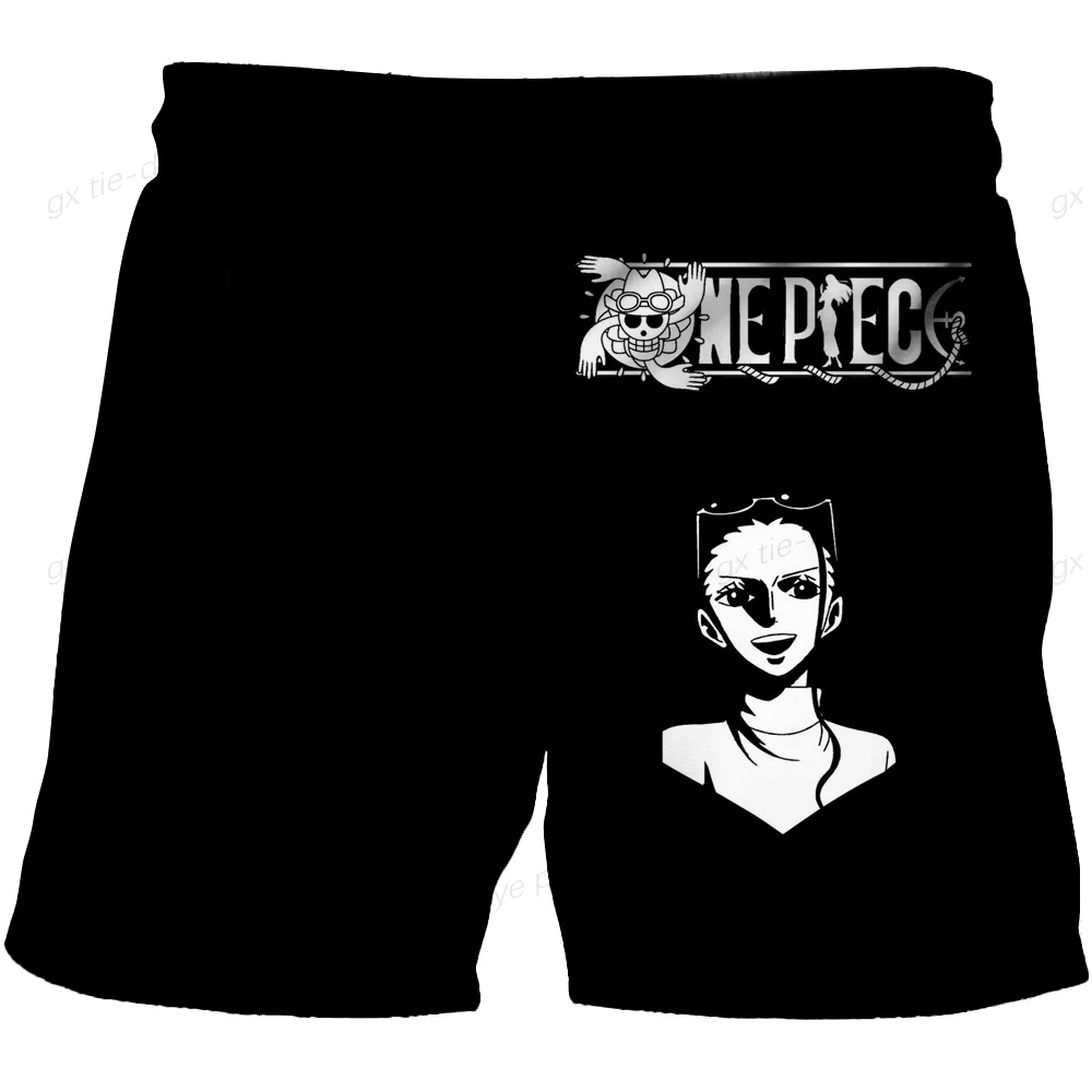 Fashion One Piece Luffy pants For Kids Girls Boys Harajuku Beach children Couples Clothes 3D Cartoon Print shorts pant