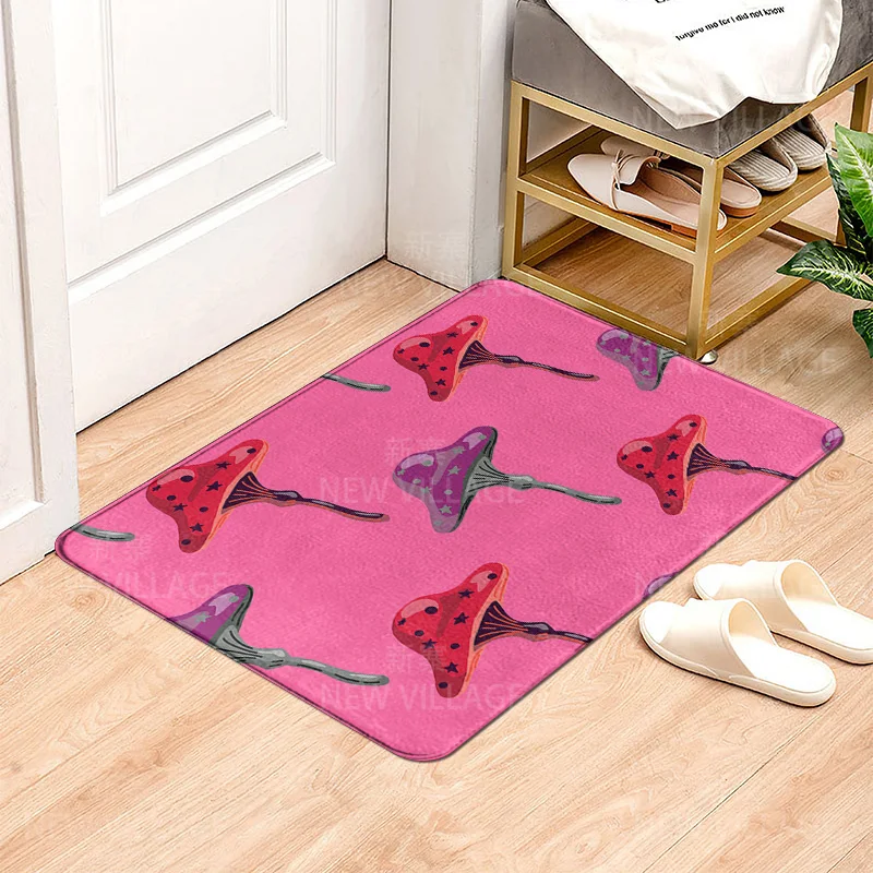 House entrance carpet Home door mat Room Bath Foot bathroom non-slip Kitchen water absorption rugs Modern Nordic Abstract plant