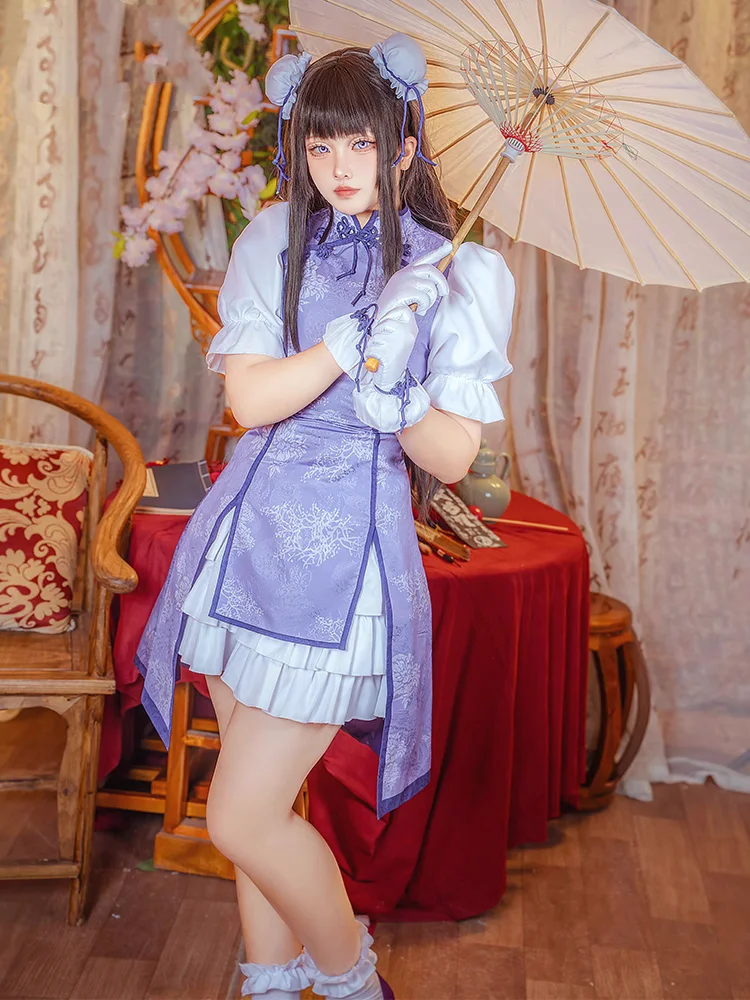 

Мода аниме Puella Magi Madoka Magica Akemi Homura косплей костюм женское платье Cheongsam одежда для ролевых игр повседневный костюм для вечеринки