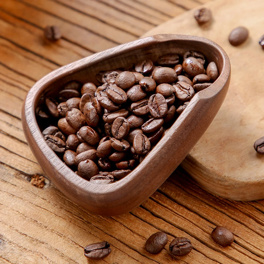 Caffè pesatura piatto di fagioli in legno massello caffè pesatura contenitore di caffè vassoio di imballaggio bilancia da tè strumento da cucina ad alta precisione