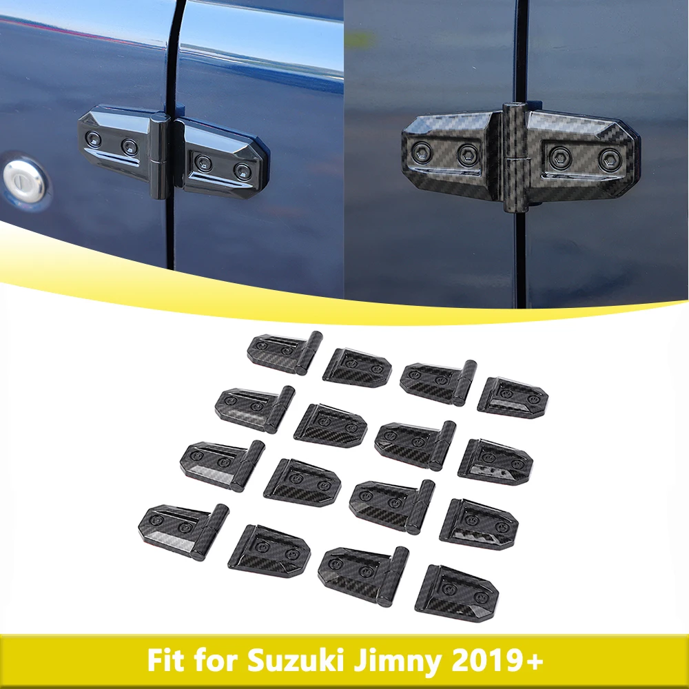 Car Door Hinge Covers for Suzuki Jimny 2019-2024 4-door Exterior Decorative Accessories Styling ABS Mouldings Protector Parts