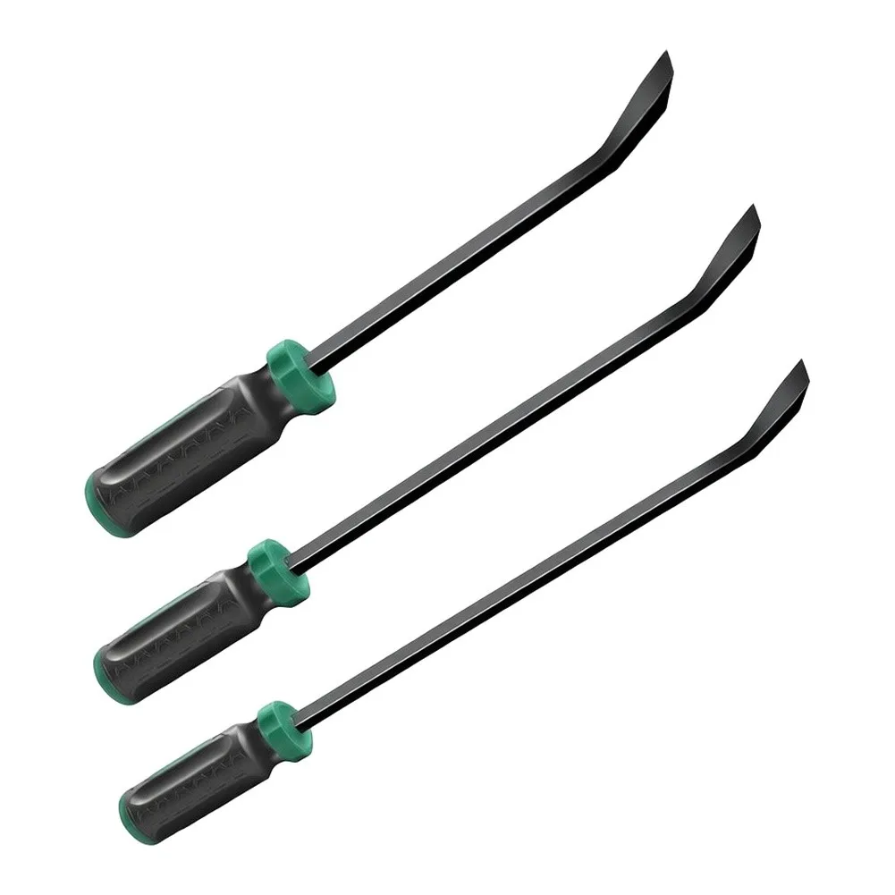 3PCS Pry Bar Set Designed For Pull Nails Or Separate Components 18-inch Bar Heavy-duty Applications For Industrial