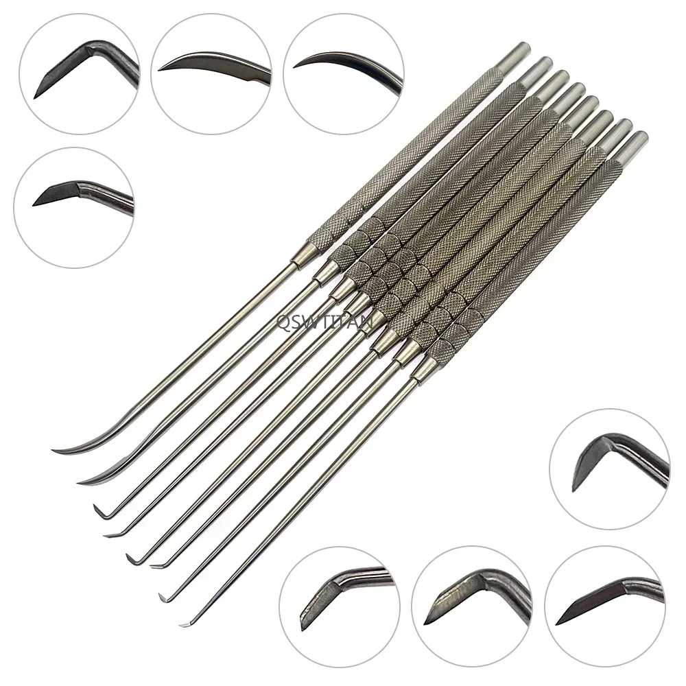 건초 외장 소형 수술용 후크 칼 스테인레스 스틸 1pc 수술용 후크