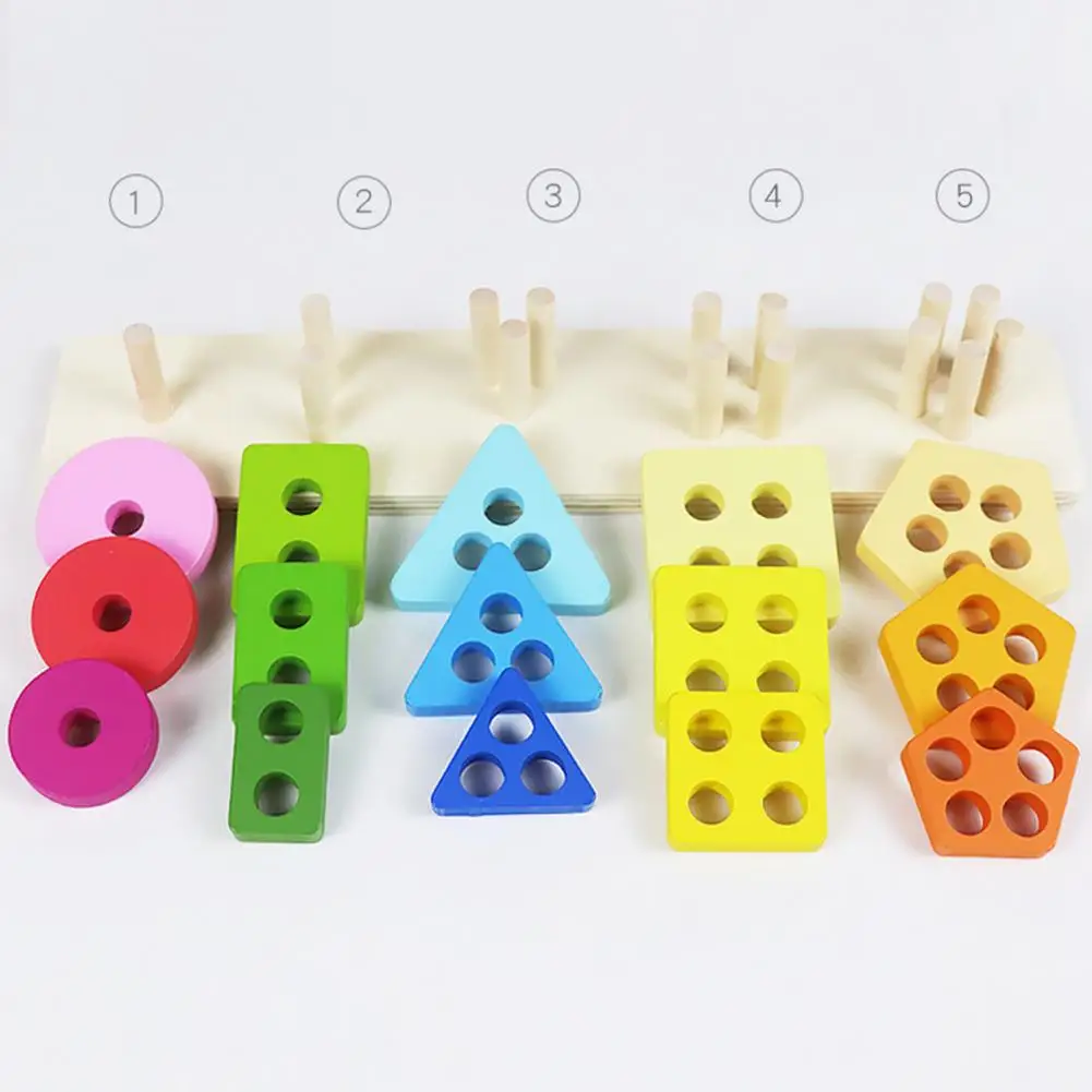 Educational Stacking Toy for Toddlers Wooden Sorting Toy Fun Learning Game for Toddlers decoración hogar