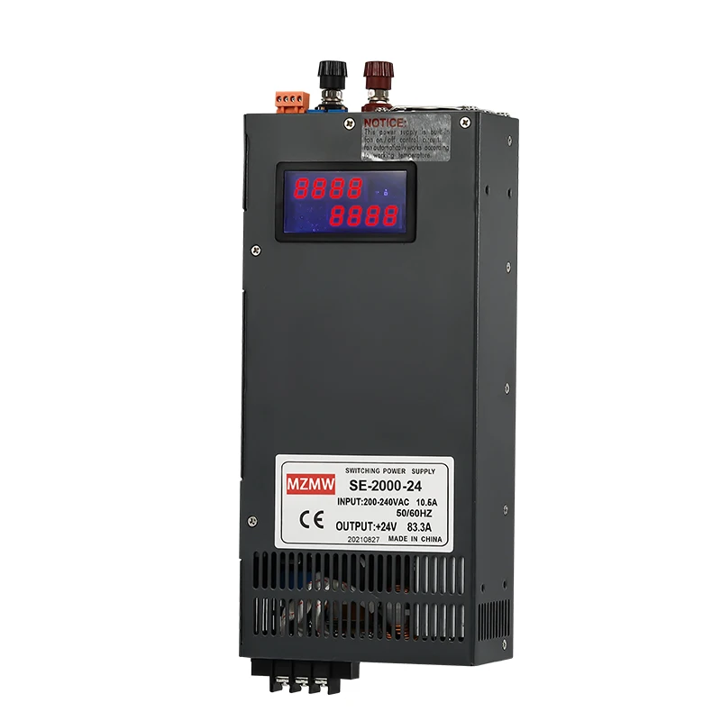 Imagem -06 - Mzmw Se2000 2000w Comutação da Fonte de Alimentação 012v 24v 36v 48v 60v 80v 110v 220v Display Digital Ajustável ac dc Smps de Alta Potência