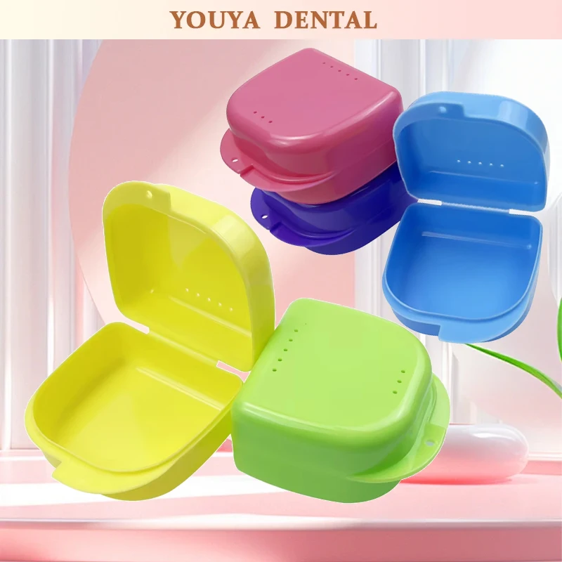 

5/10pcs Dentures Storage Box Ventilation Hole Dental Supplies Tray Health Braces Mouthguards Container Dental Box
