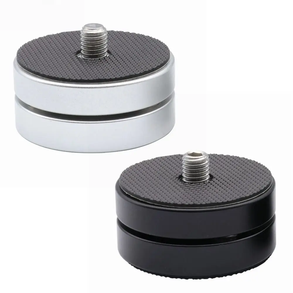 1Pcs 39x31mm HiFi Audio Isolation Feet CNC Machined Anodized Anti Shock Absorber Feet Steel Ball Spike Cone Base