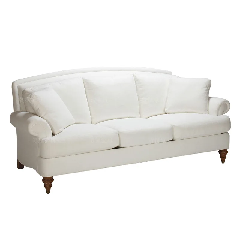 American linen fabric European leather double simple model room studio club