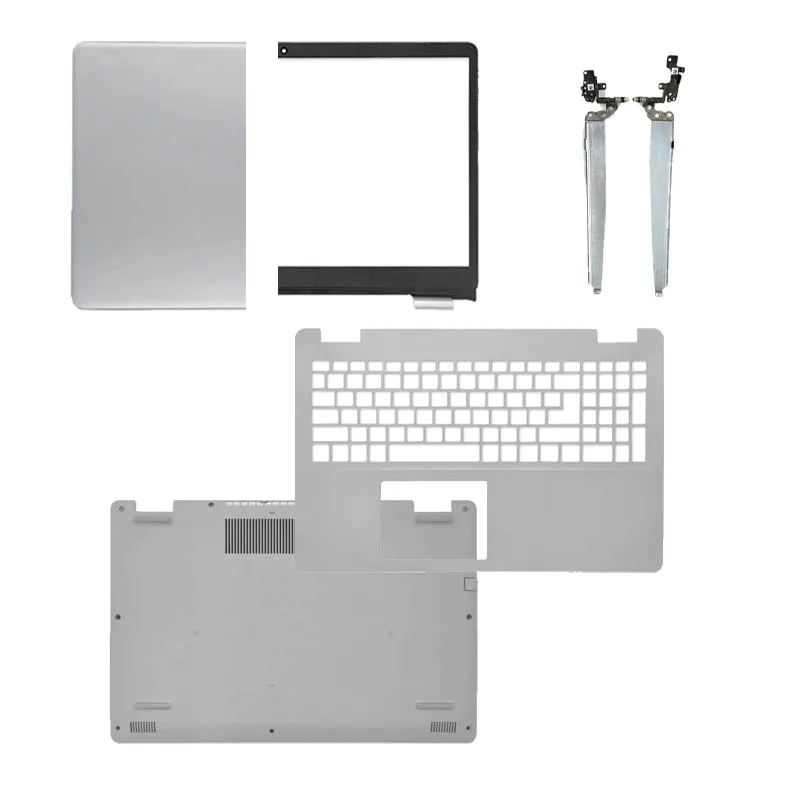 

For Dell Inspiron 15 5593 NEW Laptop Shell LCD Back Cover/Front Bezel Frame/Palmrest/Lower Bottom Case/Hinges Silver 15.6"